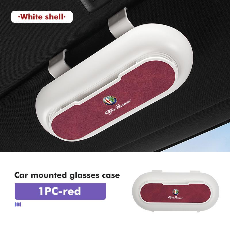 Car Sun Visor Sunglasses Box Storage Case Organize Boxs For Alfa Romeo 159 Giulietta Giulia 147 Mito 156 159 166 GT Stelvio def789