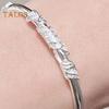 Women Bangle Adjustable Opening Design Floral Embossed Polished Alloy Ethnic Style Wrist Jewelry for Everyday Special Occasions