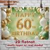 60th Birthday Party Backdrop - Studio Photo Prop