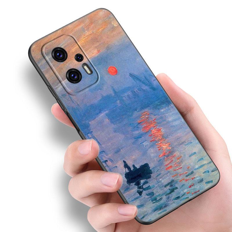 Чехол для телефона с масляной живописью Клода Моне для Xiaomi POCO F2 F3 M2 M3 M4 X3 X4 Pro NFC F4 GT 5G F1 X2 C3 C31 C40 M5S TPU черный чехол