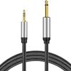 3.5mm TRS To 6.5mm TS Stereo Audio Cable Nylon Braided Audio Cable for Cellphone Amplifier Speaker Guitar Laptop 59inch