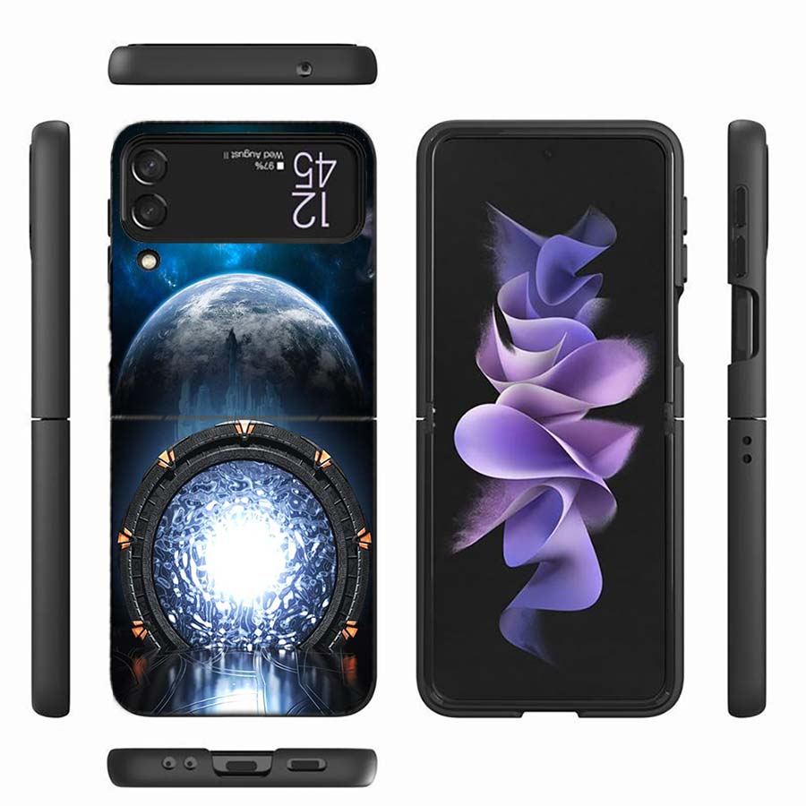 Чехол для телефона Stargate Atlantis для Samsung Z Flip 7 6 Z Flip 5 5G Galaxy Z Flip 3 4 5G Ударопрочный Жесткий Чехол TPU PC Coque Capa So