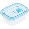 [.co.jp Exclusive] Iwasaki Industrial Lastroware Smart Flap Storage Containers, Square, Mini, 150ml, 4-Pack x 2-Pack, Antibacterial, Microwave-Safe wi