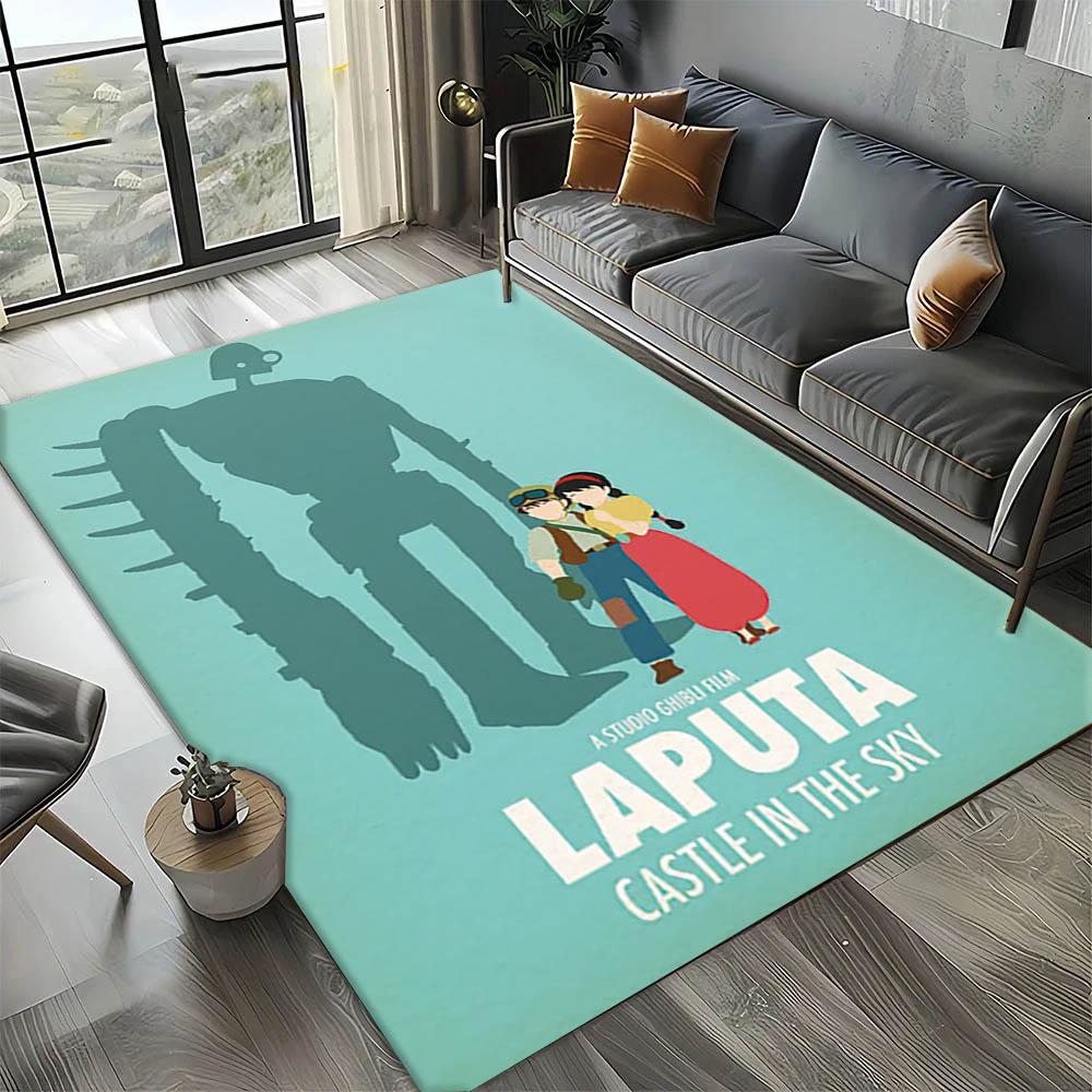 3D hOT M-Miyazaki-I Anime H-Hayaos Carpet Rug Art for Room Decor Home Kitchen Bedroom Sofa Gift Kids Area Rug Non-slip Floor Mat