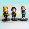 Набор фигурок Demon Slayer Kimetsu No Yaiba из ПВХ с сборкой для коллекционеров аниме и декора торта