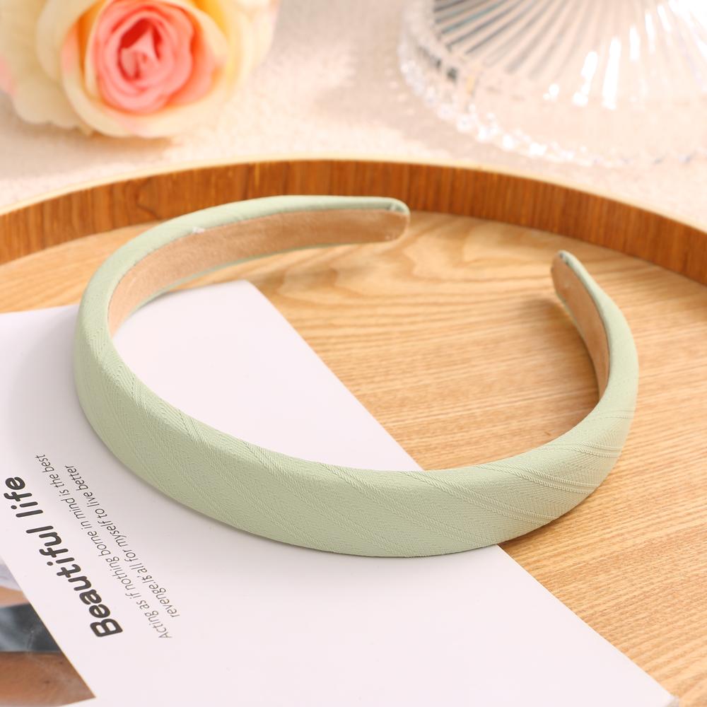 Простая утолщенная повязка для волос, однотонная разноцветная повязка на голову для девочек, корейская свежая повязка на голову, женские модные аксессуары для волос