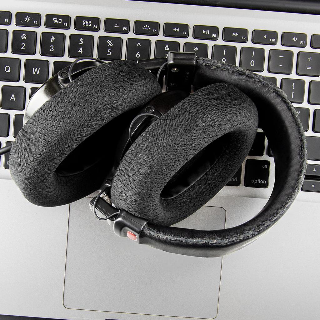 Амбушюры SOULWIT сетчатая ткань для наушников SONY, сменные амбушюры, шумоизоляционные пенные амбушюры, черные MDR-CD900ST / MDR-7506 / MDR-V6 / MDR-V7