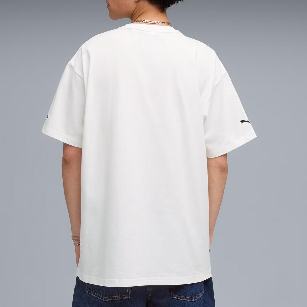 Puma X A$AP ROCKY Flacko Футболка с улыбкой Белая Мужские Топы 633388-02