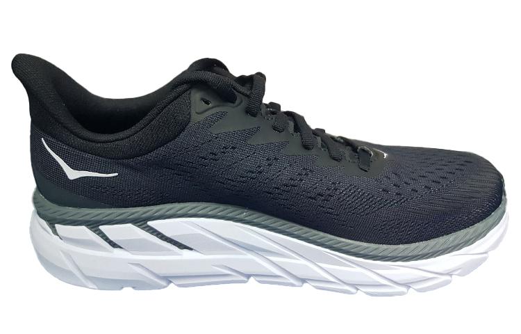 HOKA ONE ONE Clifton 7 Low 'Black White' Men's Running Shoes 1110534-BWHT