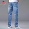 Pierre Cardin Мужские свободные прямые джинсы в стиле business casual