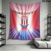 Stoke City F .C Wall Hanging Printed Fabric Blanket Decorative Tapestries for Bedroom Living Room Home Decor