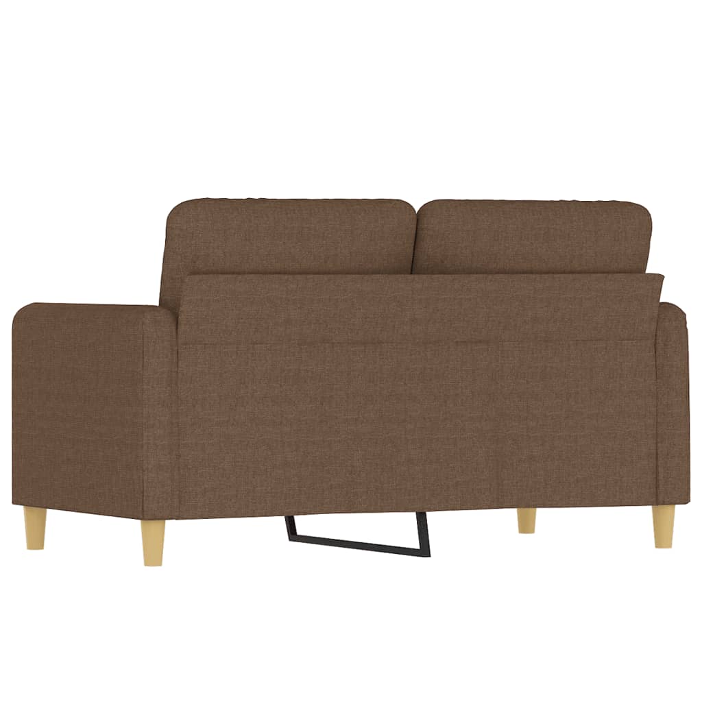 2 Seater Sofa Brown 120 cm Fabric