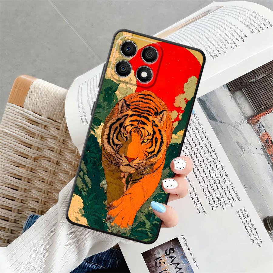 Крутой чехол с тигром и леопардом для Honor X8 X9a 70 8X X5b 200 400 Lite Magic5Lite X7 X6 90 Чехол для телефона
