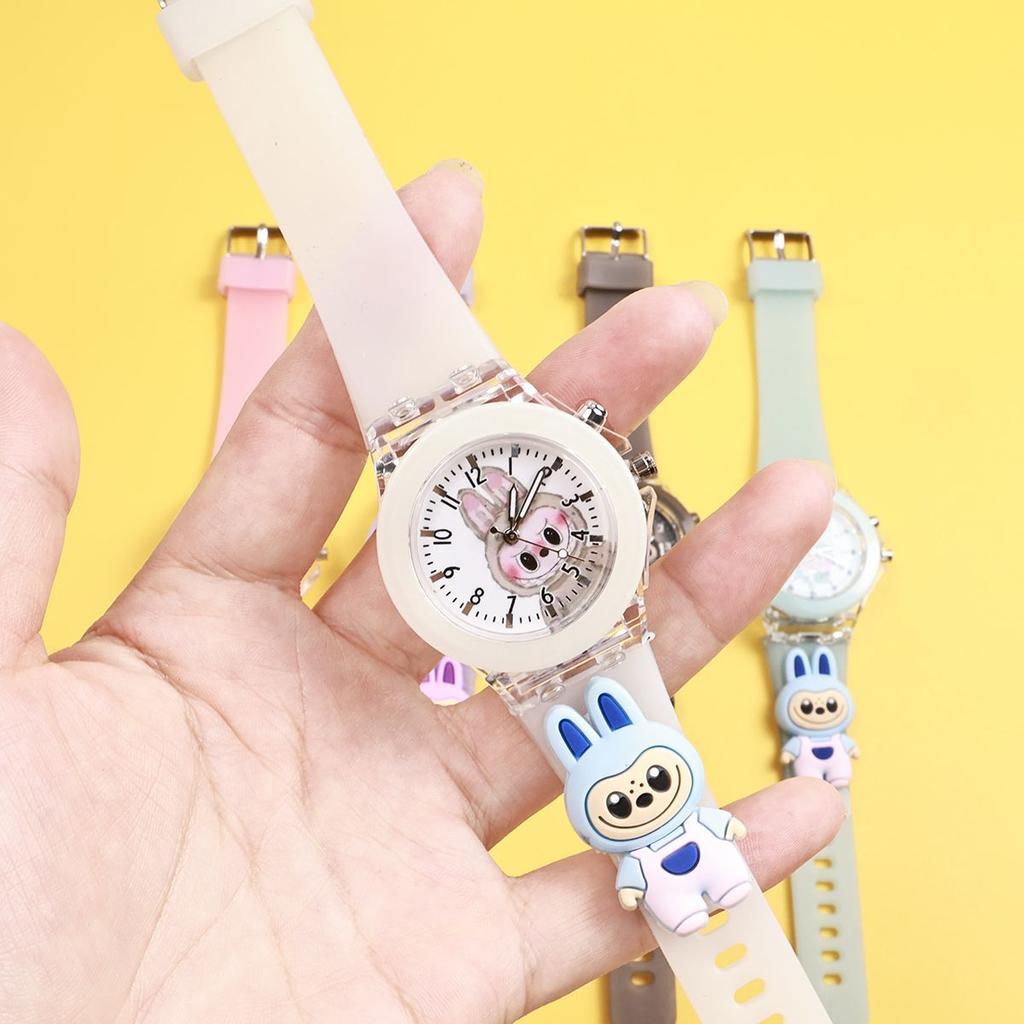 Children's Cute Doll, Cool Luminous Pointer Quartz Watch