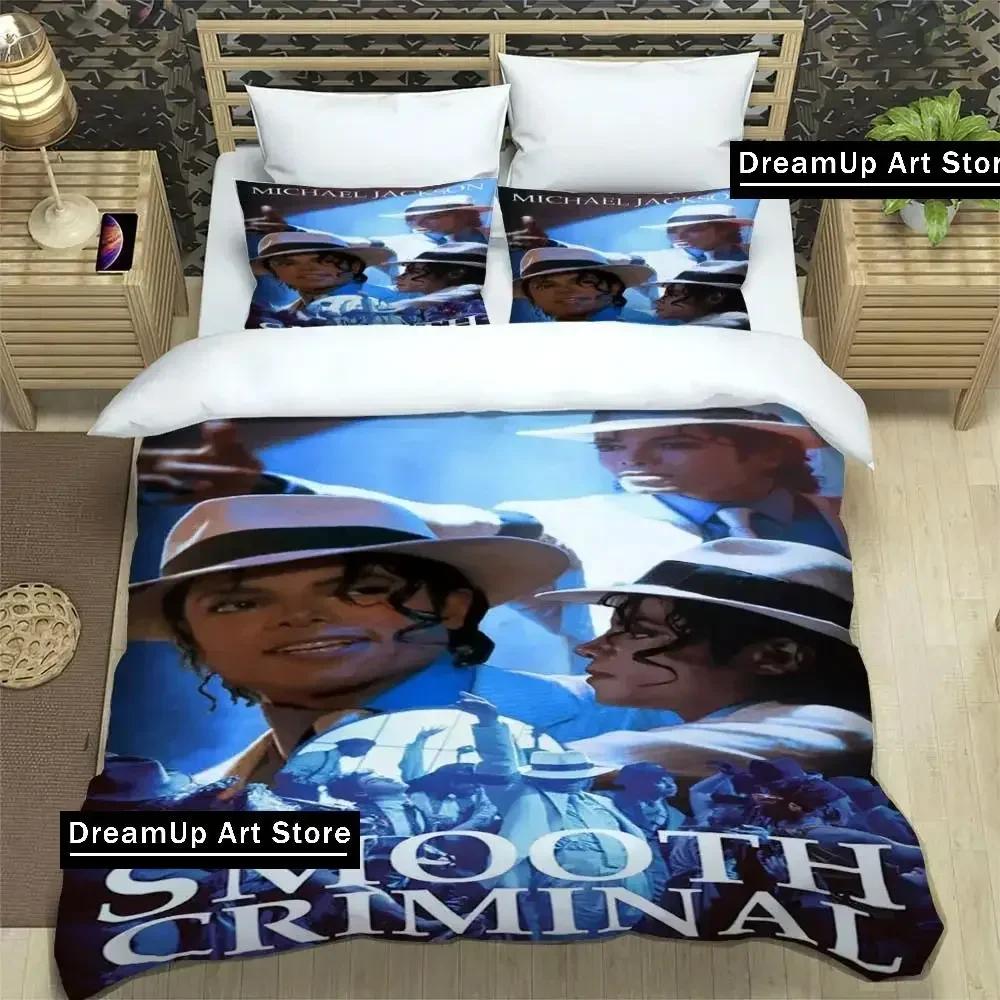 3D Print Fashion Michael Jackson Bedding Set Boys Girls Twin Queen Full Size Duvet Cover Pillowcase Bed Adult Bedroom