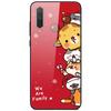 New Year Christmas Case For Xiaomi Mi 9 Lite CC9 CC9E A3 9T SE Tempered Glass Hard Cover For Redmi Note 8T 8 7 K20 Pro Bumper
