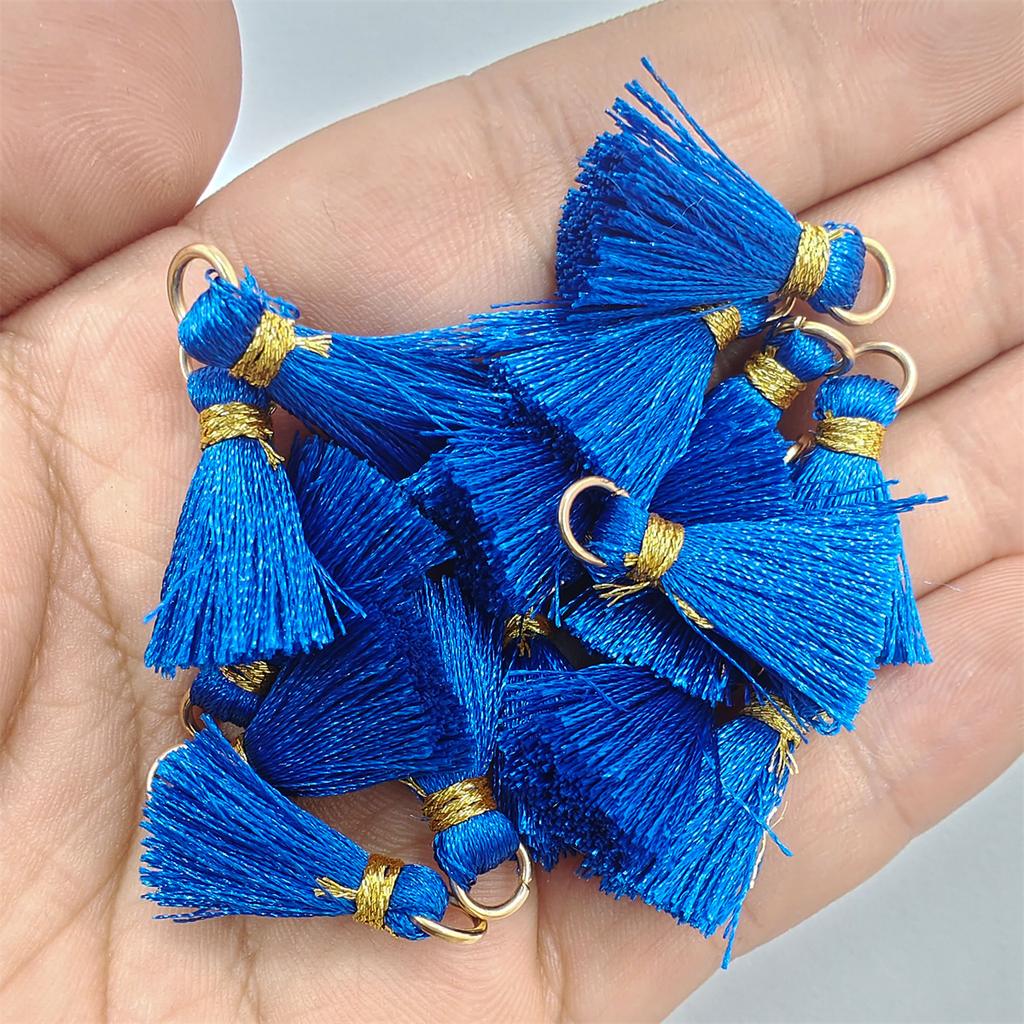 100 шт., ленты-петли, бахрома, материалы ручной работы, аксессуары для волос, маленькая кисточка, ювелирные аксессуары, модные серьги с золотой нитью «сделай сам»