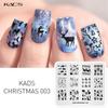 Christmas 003 DIY Nail Stamping Plates Nail Stamp Templates Nail Art Plates Elk Snowflake Design