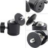 EXMAX 360 Degree Swivel Mini Tripod Ball Head with 1/4” Screw Thread Base for DSLR Camera Camcorder LED Light Tripod Monopod Bracket Compatible