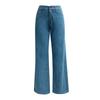 Spring Summer Straight Women Pants High Waist Loose Trousers Wide Leg Casual Denim Jeans  Trousers Cropped Pants