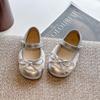 Весна 2026 Девочки Бант Принцесса Мягкая Подошва Кожаные Лоферы