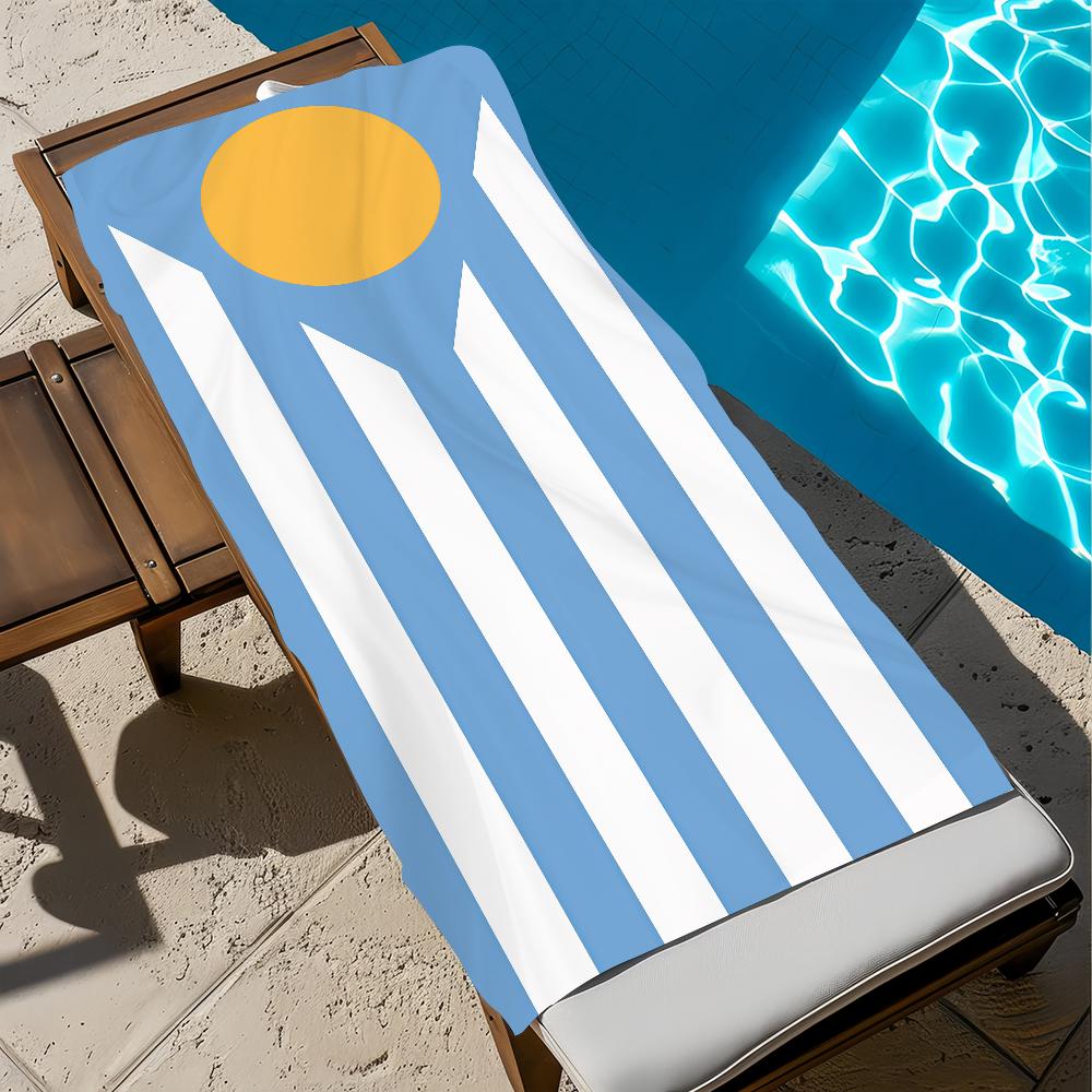 A-argentina Towel Large Quick-Drying Microfiber soft Beach Towel for Travel Fitness Sauna Bathing Camping
