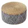 Hand-Woven Floor Cushion Portable Design Round Shape Zafu Cushion Natural Straw Durable Material Woven Stool Meditation Use
