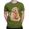 We love Golden Retriever Novelty 100 Cotton TShirt gloden retirever Tees Tops For Unisex