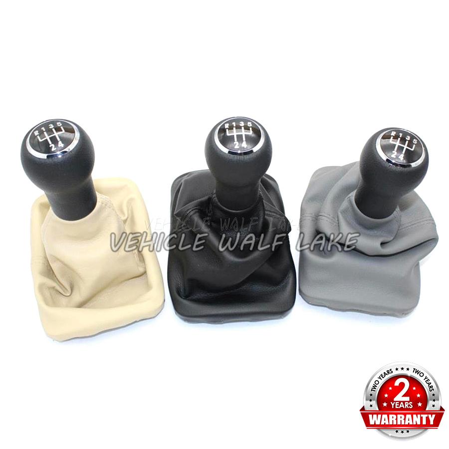 For VW Beetle 1998 1999 2000 2001 2002 2003 2004 2005 2006 2007 2008 2009 2010 New 5 Speed Gear Stick Shift Knob PU Leather boot