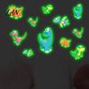 Creative Gifts for Children Luminous Cartoon Dinosaur Sticker, Self-Adhesive Decorative Wall Peel And Stick Stickers Kids Waterproof PVC Decals