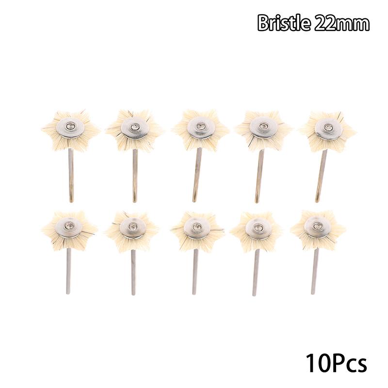 10 шт. Стоматологические высококачественные полировальные колеса-щетки для полировки, Стоматологическое лабораторное оборудование, Материалы и принадлежности