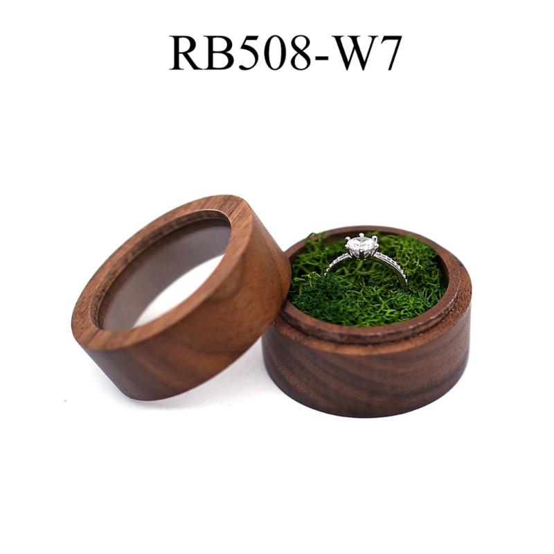 Rings Display Box Wood Rings Storage Case Jewellery Organiser Storage Chest For Engagement Proposal Jewelry Display