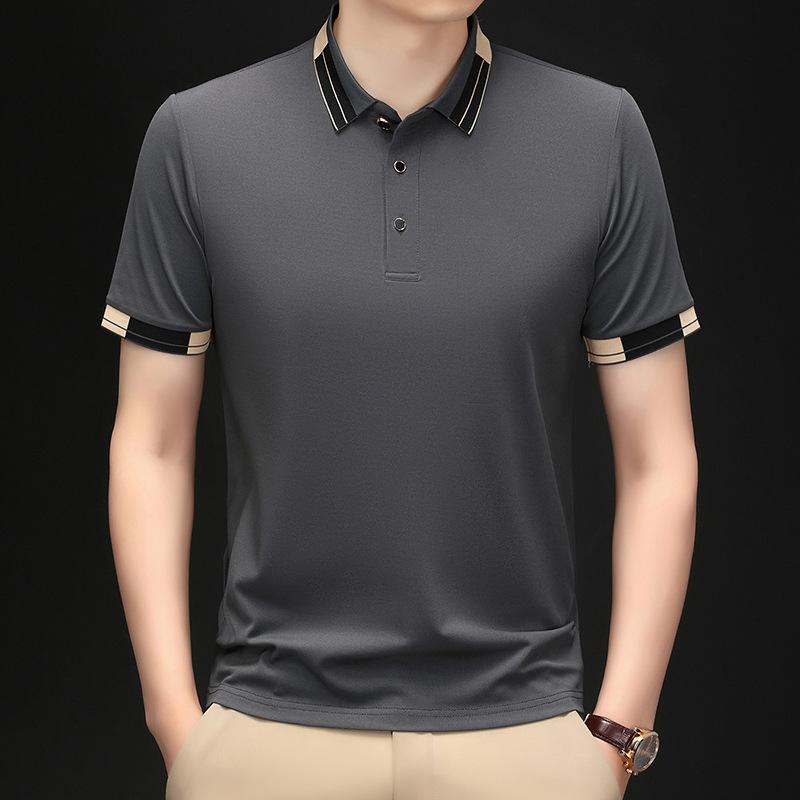 Футболка Drive Dnu Solid Color Lapel, средняя рубашка поло, High Sense