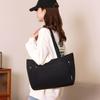 Большая вместительная женская сумка через плечо из корейского нейлона, однотонная сумка для поездок на работу