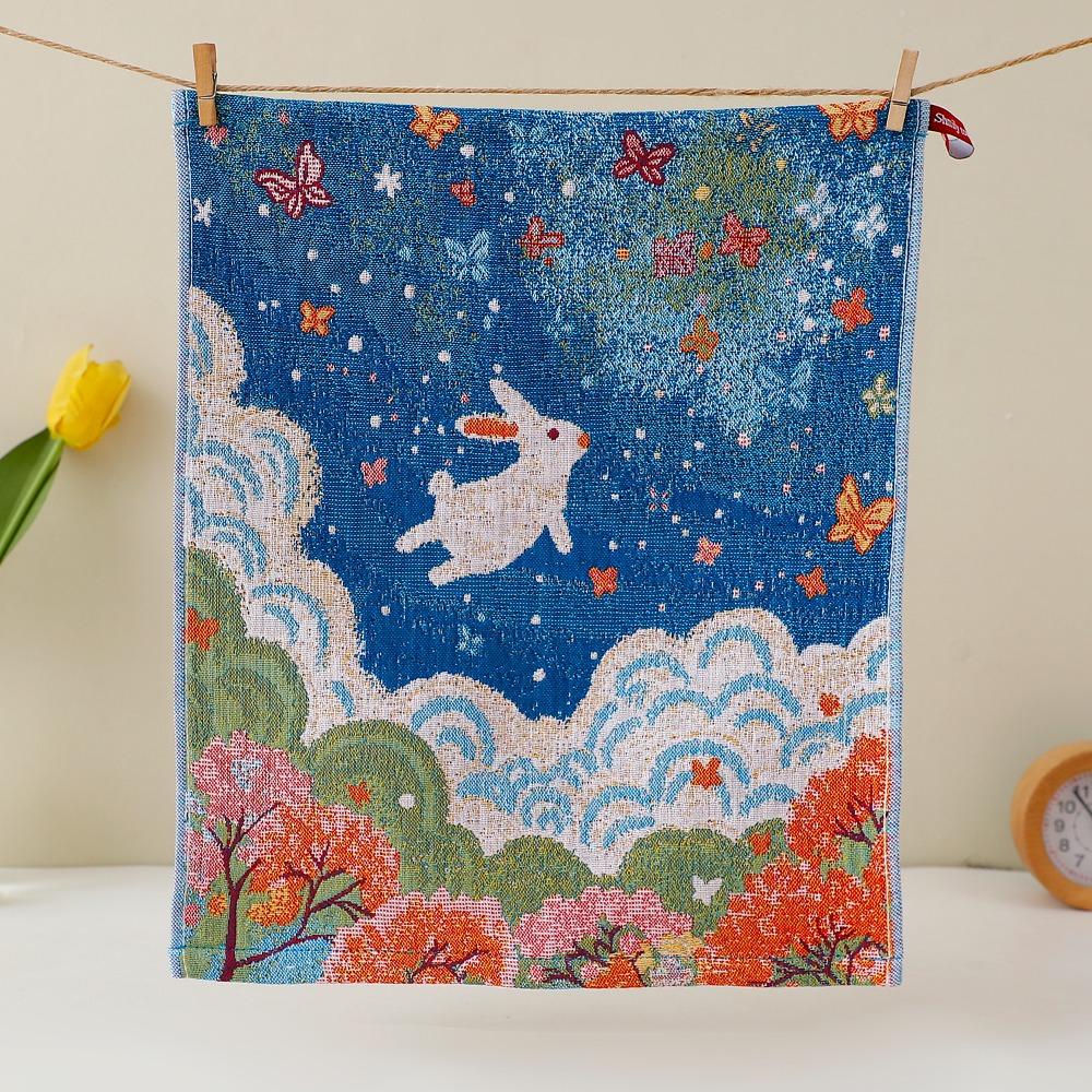 Новое большое полотенце для рук 34x40 см 4-слойная хлопковая марля Декоративная кухонная салфетка из чистого хлопка Быстросохнущее кухонное полотенце Дом Ресторан