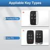 Land Rover Jaguar Key Fob Cover with Keychain, TPU Key Case Fit for Evoque Velar Sport Discovery Freelander2 LR4 Sport Jaguar XF XJ XE F-PACE