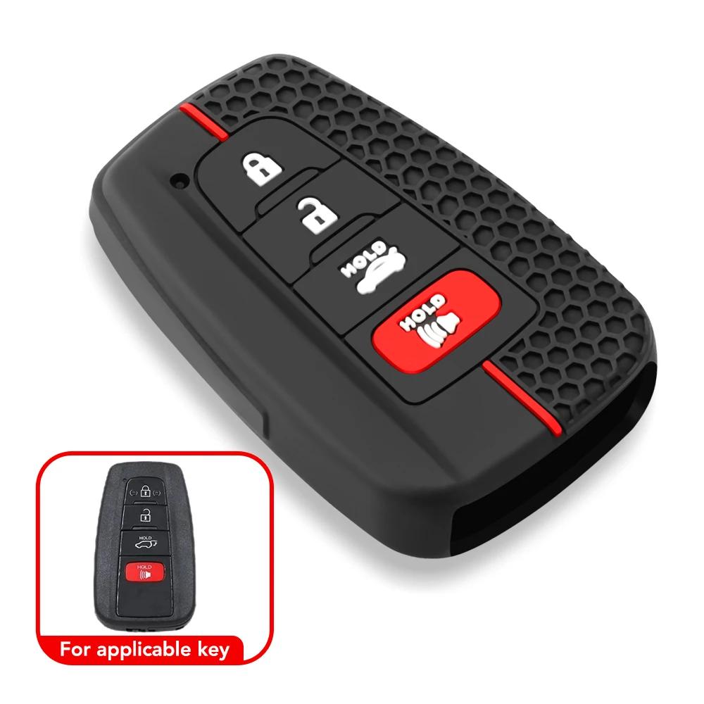 2/3/4 кнопки силиконовый чехол для автомобильного ключа держатель для брелока для Toyota Prius Camry Corolla Avalon CHR RAV4 Land Cruiser Prado брелок