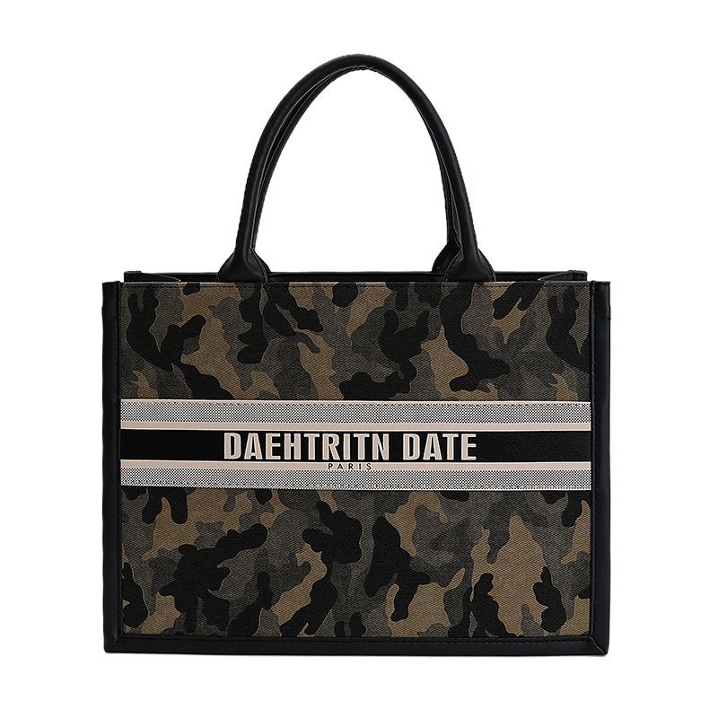 Сумка премиум-класса в стиле ретро большой вместимости женская 2025 новая универсальная сумка-мессенджер для通勤 модная сумка-тоут