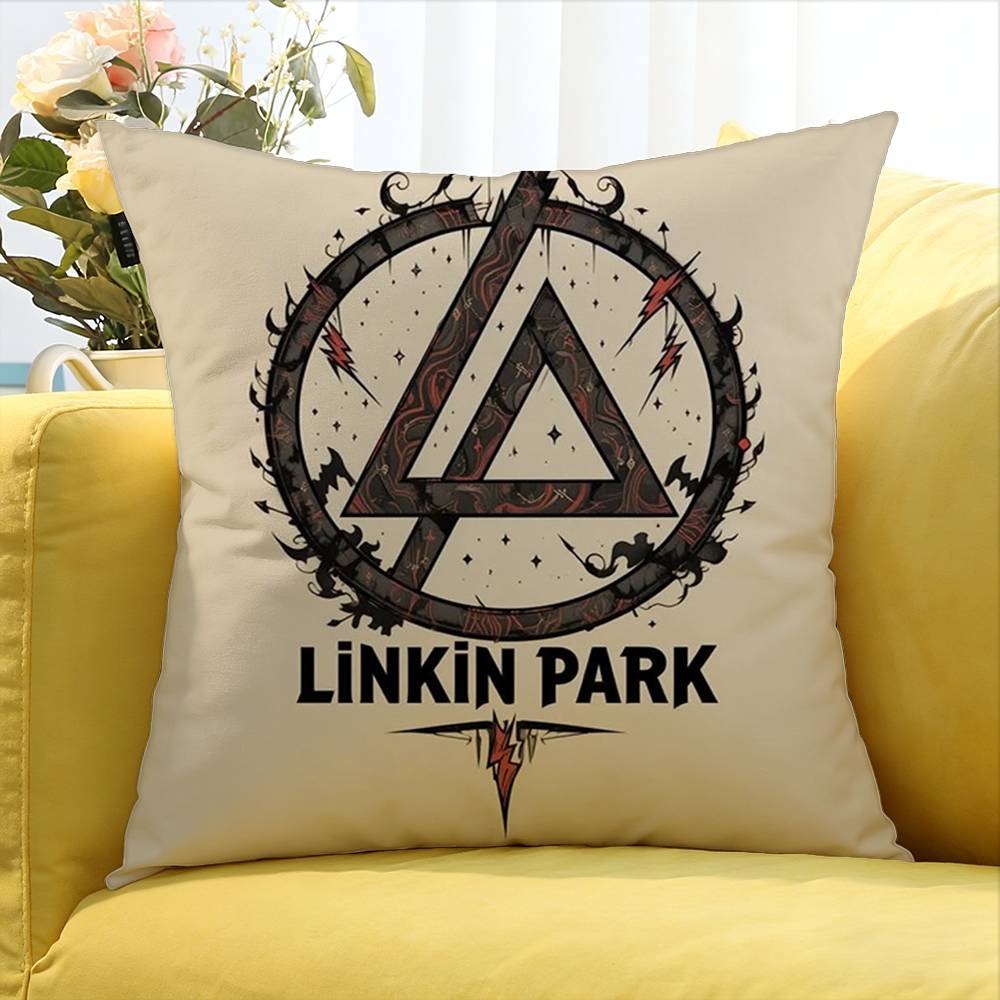 L-Linkin-S-Parks Cartoon Various Sizes Square Pillow Case For Car Home Bedchamber Decor