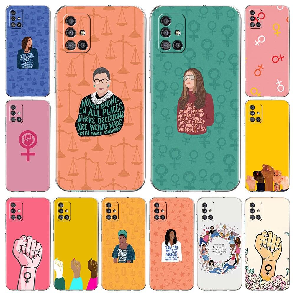 Чехол для телефона Feminist Feminism для Samsung Galaxy A51 A71 A21S A12 A11 A31 A41 A52 A32 5G A72 A01 A02S из силикона, прозрачный, мягкий