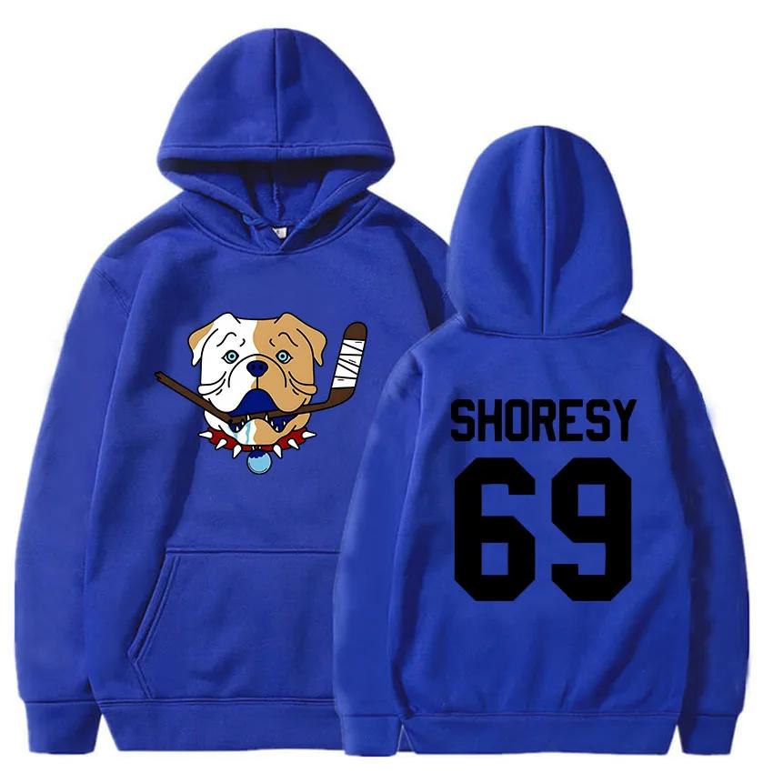Shoresy69 Садбери Голубые Бульдоги Худи Мужские Уличная Одежда С Длинным Рукавом Повседневные Женские Толстовки Мультяшный Графический Принт Одежда Худи