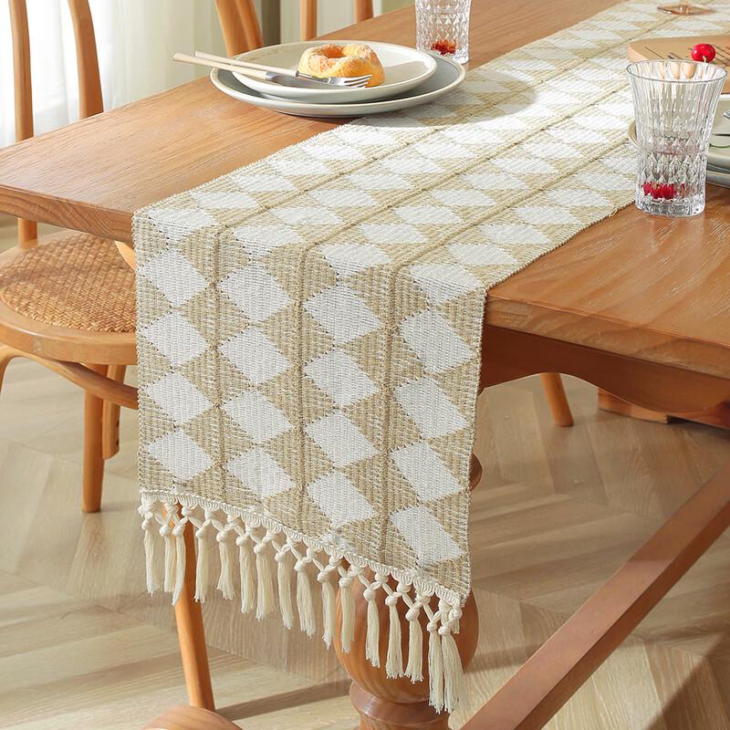 Zhishi Nordic Cotton Linen Table Runner