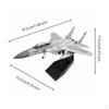 Модель истребителя F-15C в масштабе 1/100, высокодетализированный литой самолет для коллекционеров,