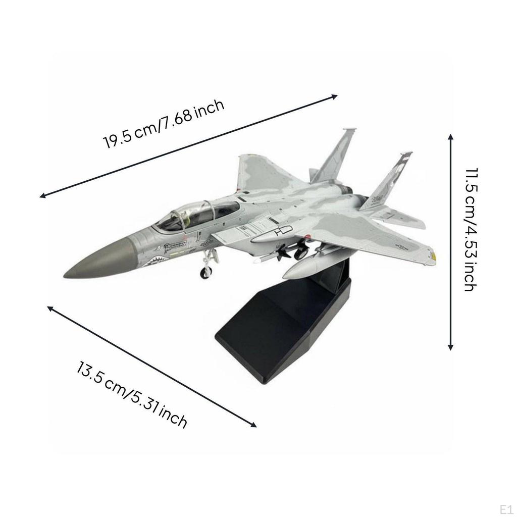 Модель истребителя F-15C в масштабе 1/100, высокодетализированный литой самолет для коллекционеров,