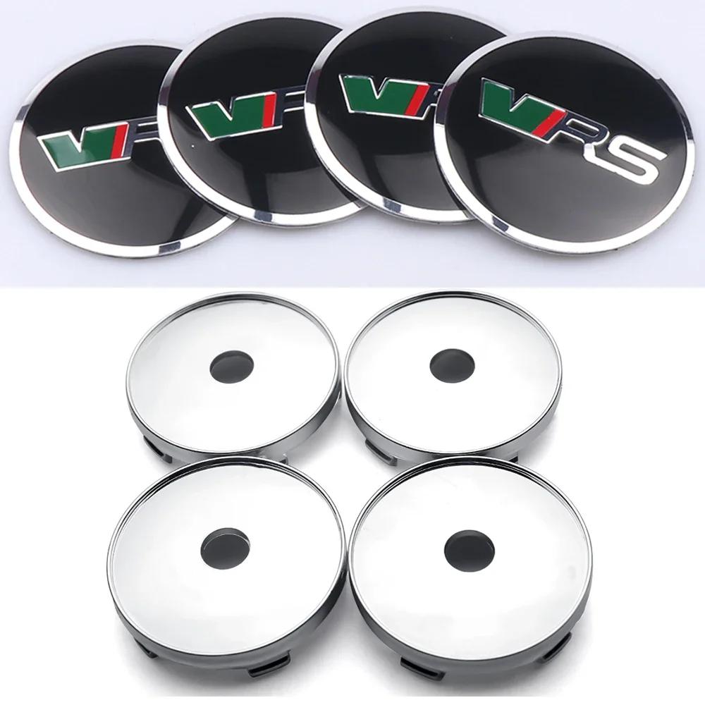 Car Sticker 2025 New 4pcs 56/60mm Car Wheel Center Cover Hub Cap Badge Replacement Sticker for Skoda VRS VII Rapid Fabia Octavia