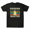 Dogeon Tshirt Lover Master Vintage Dog Black Cotton Gift Shirt Unisexs Navy Funny