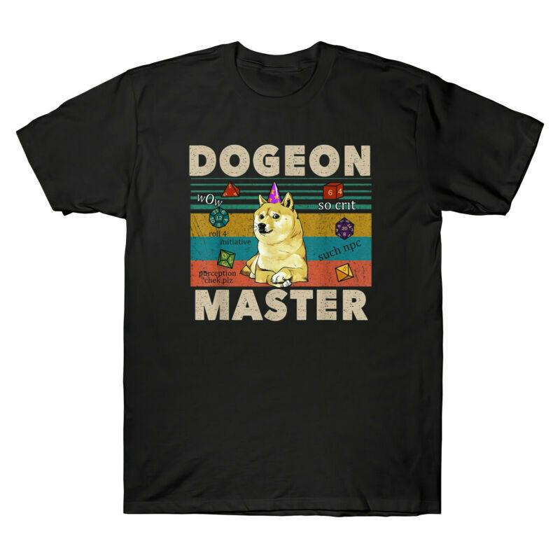 Dogeon Tshirt Lover Master Vintage Dog Black Cotton Gift Shirt Unisexs Navy Funny