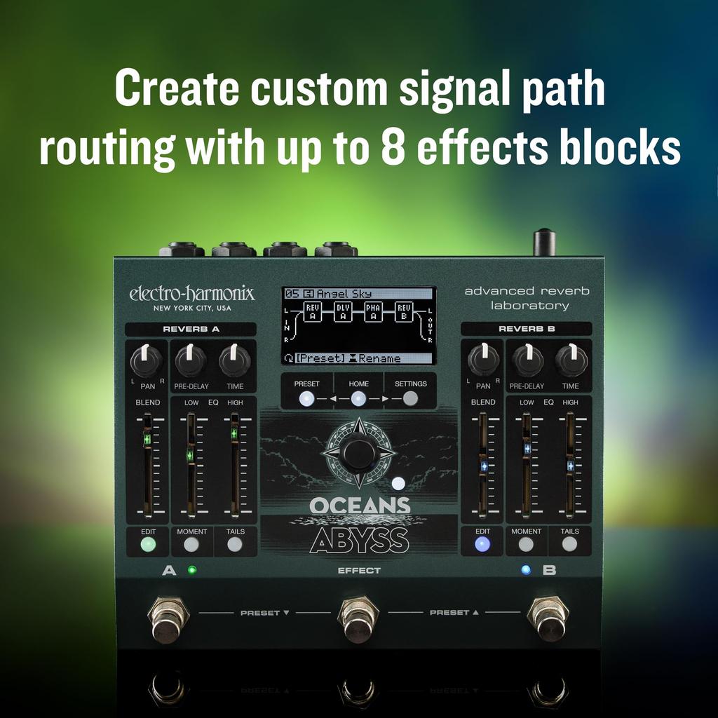 Effector Reverb OCEANS ABYSS Advanced Reverb Laboratory Elehamo ELECTRO-HARMONIX Electro-Harmonix
