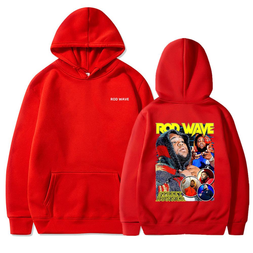 Rod Wave Ностальгия Музыкальный тур Толстовки с капюшоном Модный дизайн Мужская женская толстовка Флис Оверсайз Пары Повседневная уличная одежда Толстовки с капюшоном