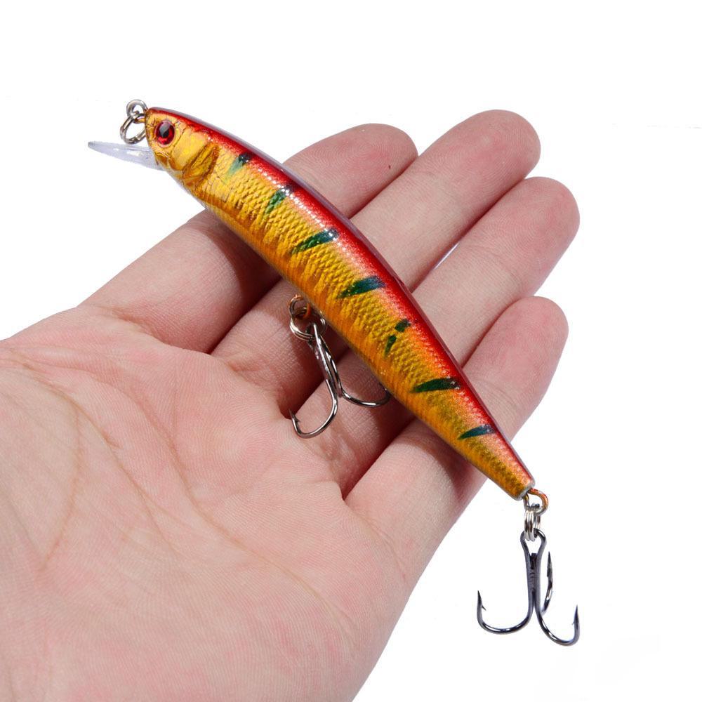 9.5cm/8.5g Minnow Lure, 10 Colors, Bionic Hard Plastic Fishing Bait